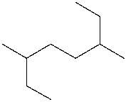 What is the IUPAC name of the following compound?   A)  2,5-diethylhexane B)  3,6-dimethyloctane C)  2-ethyl-5-methylheptane D)  2,5-dimethylheptane