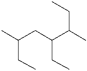 What is the IUPAC name of the following compound?   A)  2,3,5-triethylhexane B)  2,4,5-triethylhexane C)  2,4-diethyl-5-methylheptane D)  4-ethyl-3,6-dimethyloctane
