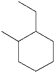 What is the IUPAC name of the following compound?   A)  1-ethyl-2-methylcyclohexane B)  2-ethyl-1-methylcyclohexane C)  1-ethyl-2-methylhexane D)  cyclononane