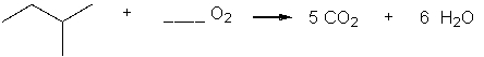 What is the correct stoichiometry of oxygen for the balanced redox reaction?  