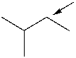 Which of the following is the highest energy conformer of the following compound looking down the indicated bond?     A)  I B)  II C)  III D)  IV
