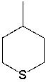 Draw the least stable chair conformer of the following compound.  