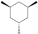 Draw the most stable chair conformation of the following cyclohexane.  