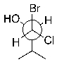 Redraw the structure below as a wedge-dash structure and label all stereocenters with their absolute configuration.  