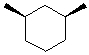 Draw in the plane of symmetry in the following compound.  