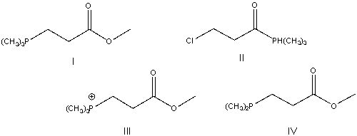 Predict the product for the following reaction.     A)  I B)  II C)  III D)  IV E)  None of these
