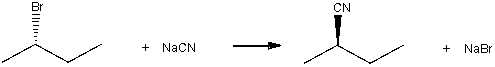 Draw the transition state for the following S<sub>N</sub>2 reaction.     A)  I B)  II C)  III D)  IV