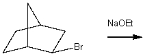 Draw the major product of the following elimination.  