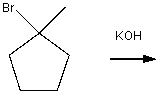 Draw the mechanism and product for the following elimination.  