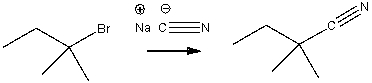 Provide a curved arrow mechanism for the following S<sub>N</sub>1 reaction.  