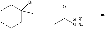 Predict the product for the following S<sub>N</sub>1 reaction.     A)  I B)  II C)  III D)  IV