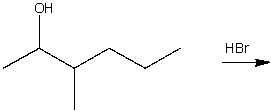 Predict the major product for the following S<sub>N</sub>1 reaction and provide a curved arrow mechanism for the formation of the product.  