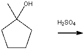 Draw the mechanism for the following dehydration.  