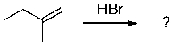 What is the expected major product of the following reaction?     A)  I B)  II C)  III D)  IV E)  V