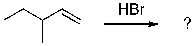 Select the expected major product(s)  of the following reaction.     A)  I B)  II C)  III D)  I and II E)  I and III