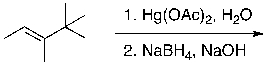 What is the expected major product for the following reaction?     A)  I B)  II C)  III D)  IV E)  V