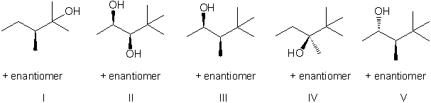 What is the expected major product for the following reaction?     A)  I B)  II C)  III D)  IV E)  V