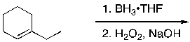 What is the expected major product for the following reaction sequence?     A)  I B)  II C)  III D)  IV E)  V