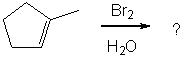 What major product is expected from the following reaction?     A)  I B)  II C)  III D)  IV E)  V