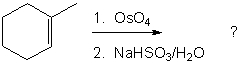 Identify the expected major organic product generated from the reaction sequence shown.     A)  I B)  II C)  III D)  IV