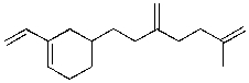 How many carbonyl groups are generated upon treatment of the molecule below with ozone, followed by zinc metal and water?   A)  1 B)  2 C)  3 D)  4 E)  8