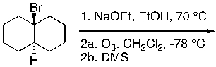 What is the expected major product of the following reaction sequence?     A)  I B)  II C)  III D)  IV E)  V