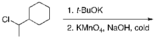 What is the expected major product of the following reaction sequence?     A)  I B)  II C)  III D)  IV E)  V