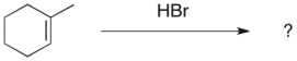 How many distinct resonances would appear in the (proton-decoupled)  <sup>13</sup>C NMR spectrum for the product of the following reaction?   A)  4 B)  5 C)  6 D)  7
