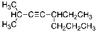 What is the IUPAC name for the molecule shown below?   A)  2-methyl-5-propyl-3-heptyne B)  5-ethyl-2-methyl-3-octyne C)  1-isopropyl-3-ethyl-1-hexyne D)  6-methyl-3-propyl-4-heptyne E)  4-ethyl-7-methyl-5-octyne