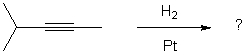 For the reaction shown, select the expected major organic product.     A)  I B)  II C)  III D)  IV E)  V