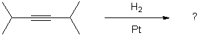 For the reaction shown, select the expected major organic product.     A)  I B)  II C)  III D)  IV E)  V