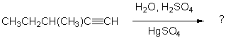 Identify the final product for the following reaction.     A)  I B)  II C)  III D)  IV E)  V