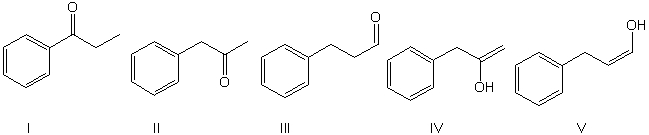 Identify the final product for the following reaction.     A)  I B)  II C)  III D)  IV E)  V