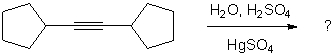 Identify the final product for the following reaction.     A)  I B)  II C)  III D)  IV E)  V
