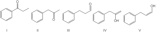 Identify the final product for the following reaction.     A)  I B)  II C)  III D)  IV E)  V