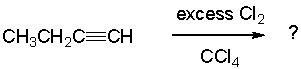 Which of the compounds shown below would be the most likely product expected from the reaction scheme shown?     A)  I B)  II C)  III D)  IV E)  V