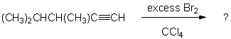 Which of the compounds shown below would be the most likely product expected from the reaction scheme shown?     A)  I B)  II C)  III D)  IV E)  V
