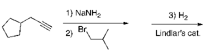 Provide the structure(s) of the expected major organic product from the following reaction sequence:  