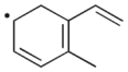 Draw all of the reasonable resonance structures for the radical shown below.  