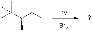 Draw the major product(s) of the following reaction. Is the product optically active? Explain.  