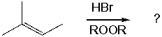 Predict the major product(s)  of the reaction shown below.     A)  I B)  II C)  III D)  IV E)  II and III
