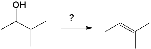 Select the best reagents for the reaction below.   A)  NaOH B)  heat/H<sub>2</sub>SO<sub>4</sub> C)  CH<sub>3</sub>CO<sub>2</sub>H D)  NaOEt E)  B and D