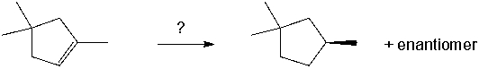 Select the best reagents for the reaction below.   A)  1. OsO<sub>4</sub>; 2. NaHSO<sub>3</sub>, H<sub>2</sub>O B)  1. Hg(OAc) <sub>2</sub>, H<sub>2</sub>O; 2. NaBH<sub>4</sub> C)  H<sub>2</sub>, Pt D)  1. BH<sub>3</sub>∙THF; 2. H<sub>2</sub>O<sub>2</sub>, NaOH E)  1. O<sub>3</sub>; 2. DMS