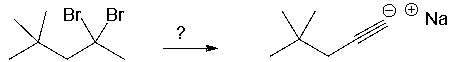 Select the best reagents for the reaction below.   A)  1. OsO<sub>4</sub>; 2. NaHSO<sub>3</sub>, H<sub>2</sub>O B)  H<sub>2</sub>SO<sub>4</sub>, H<sub>2</sub>O, HgSO<sub>4</sub> C)  NaOH D)  excess NaNH<sub>2</sub> E)  1. O<sub>3</sub>; 2. DMS