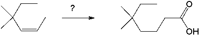 Propose a synthesis to produce the following answer as one of the major products.  