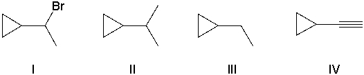 Using retrosynthetic synthesis, determine which compound(s)  could lead to the alkene shown below in a single step.     A)  I B)  II C)  III D)  IV E)  I or IV
