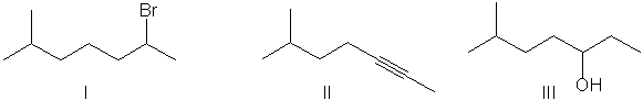 Perform a retrosynthetic analysis by working backwards two steps in the synthesis below. Identify possible combinations of A and B that can lead to the alkene (C) .       A)  B = I and A = IV B)  B = II and A = VI C)  B = III and A = I D)  B = I and A = VI E)  B = III and A = II