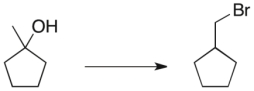 Propose a three-step synthetic sequence to accomplish the transformation below.  