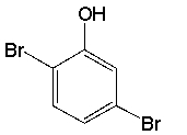 What is the IUPAC name for the following compound?   A)  3,4-dibromophenol B)  2,4-dibromophenol C)  2,5-dibromophenol D)  3,6-dibromophenol E)  2,6-dibromophenol