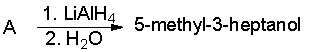 Provide the reactant (A)  for the following reaction.     A)  I B)  II C)  III D)  IV E)  V
